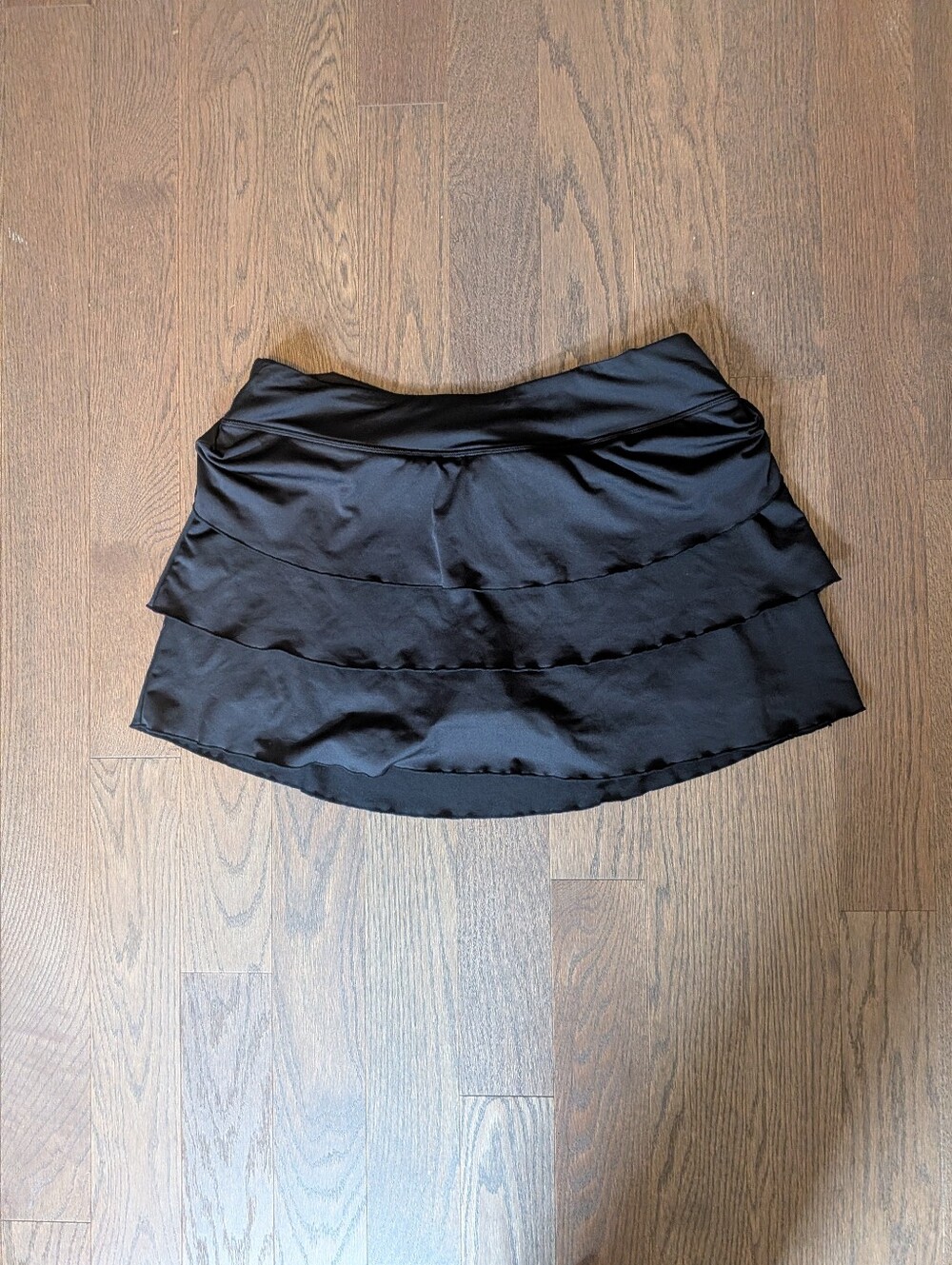 Golf - Black Tiered Satin Skirt
